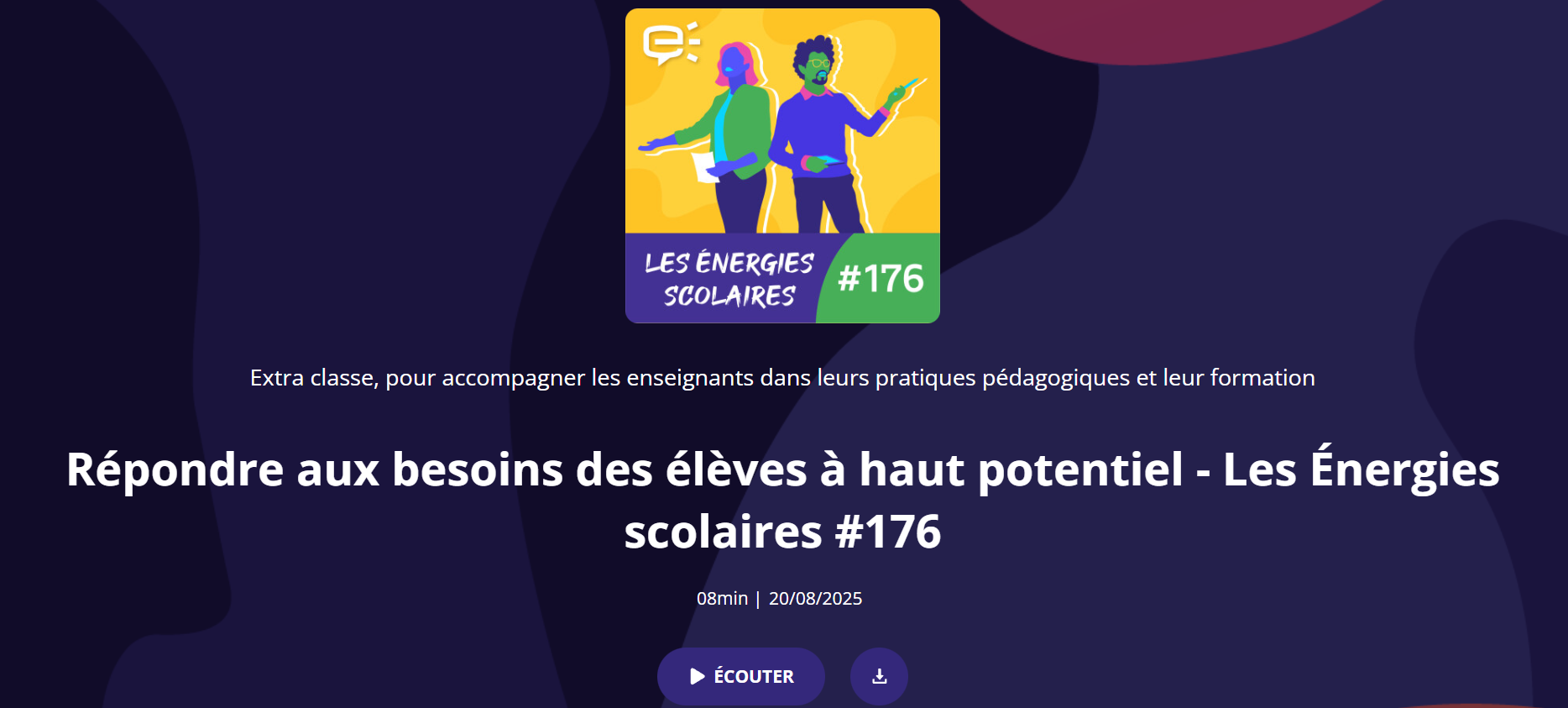 Podcast Les Energies scolaires- réseau Canopé
